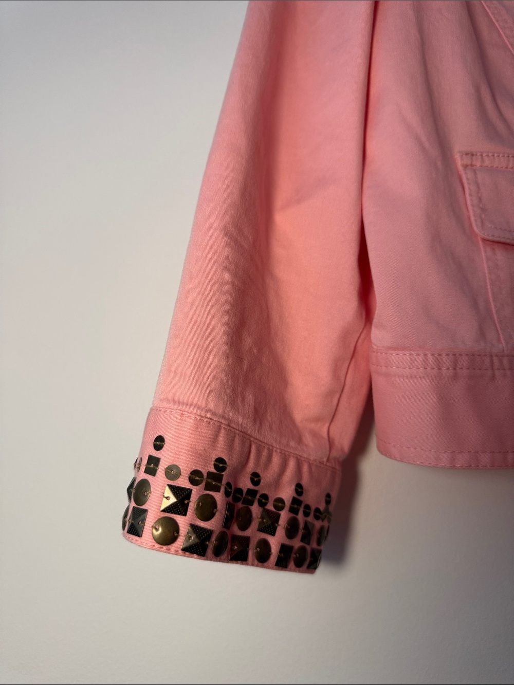 Ruby Rd. Pink Stud-Embellished Utility Jacket - Picture 2 of 7